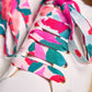 Lacets imprimé rose et vert - Lacets originaux chaussures | Mon Lacet Français