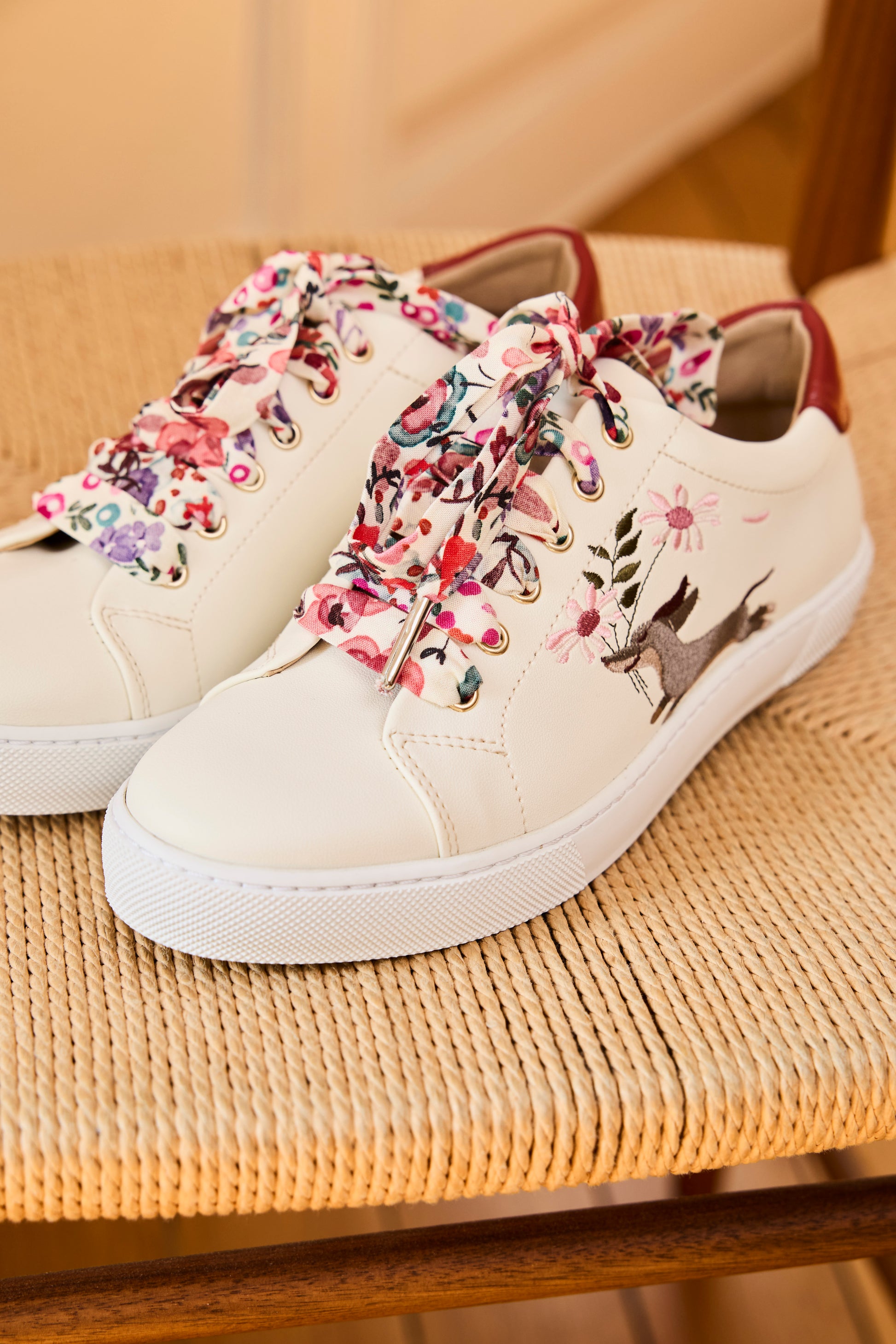 Lacets fleuris rose et violet - Lacets originaux chaussures | Mon Lacet Français