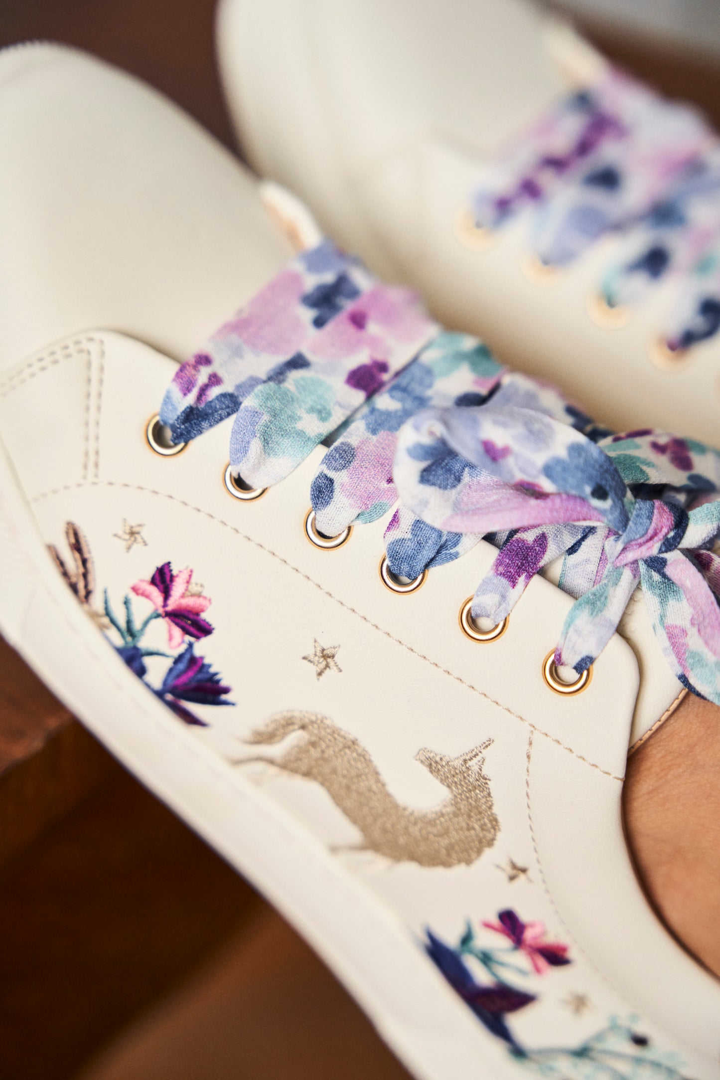 Lacets fleuris pastel - Lacets originaux chaussures | Mon Lacet Français