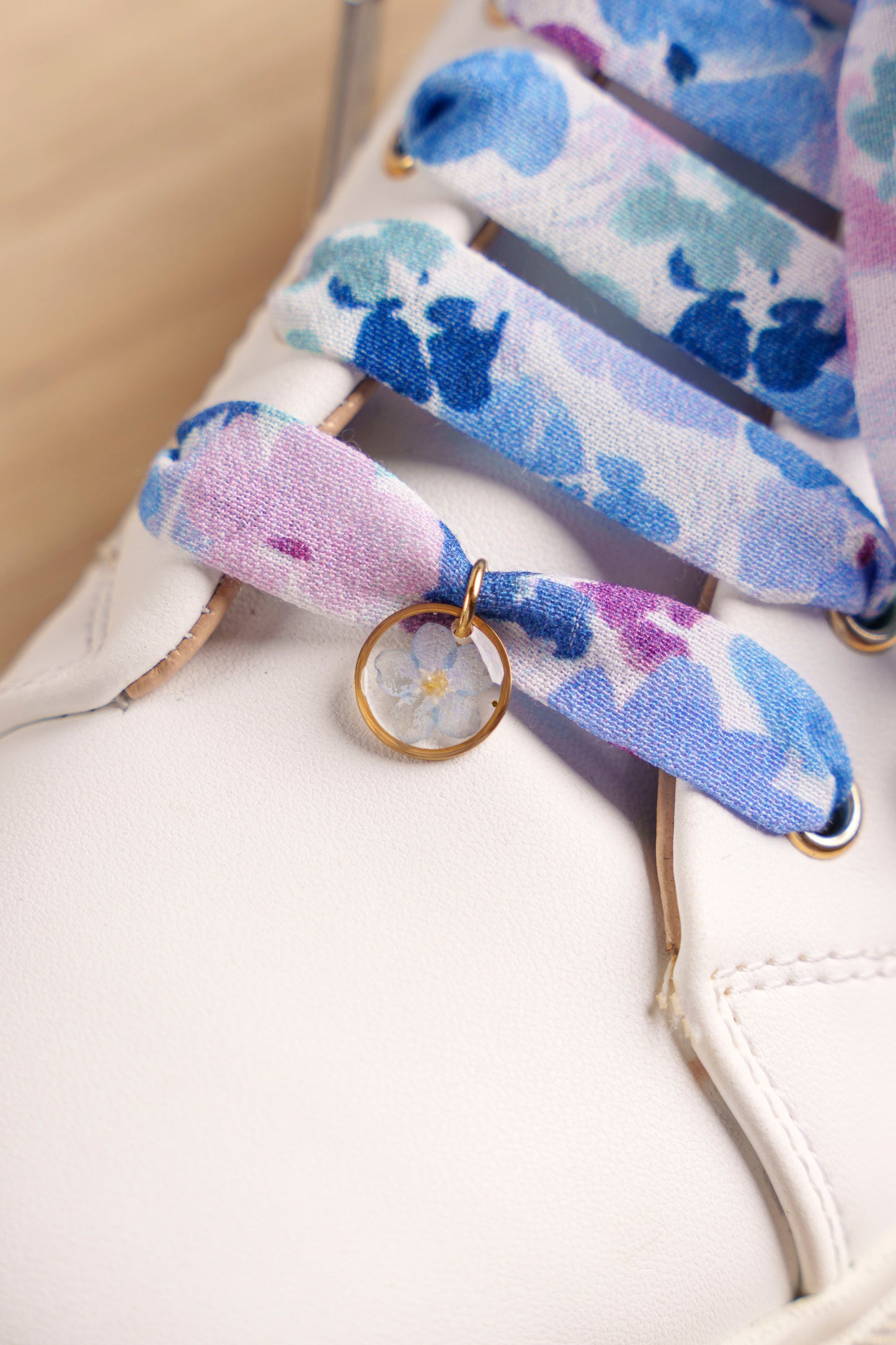 Lacets fleuris pastel - Lacets originaux chaussures | Mon Lacet Français