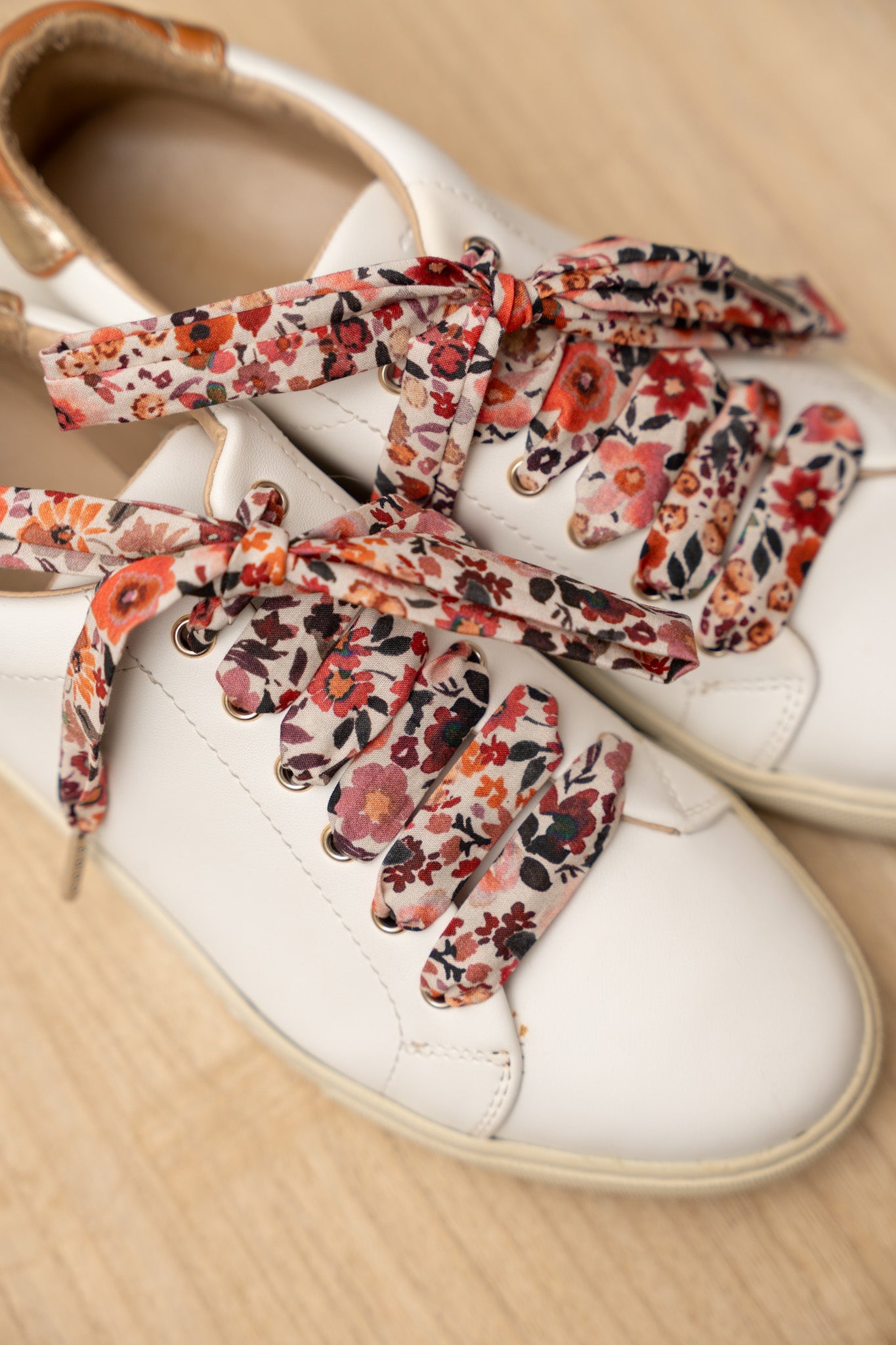 Lacets fleuris roses - Lacets originaux chaussures | Mon Lacet Français