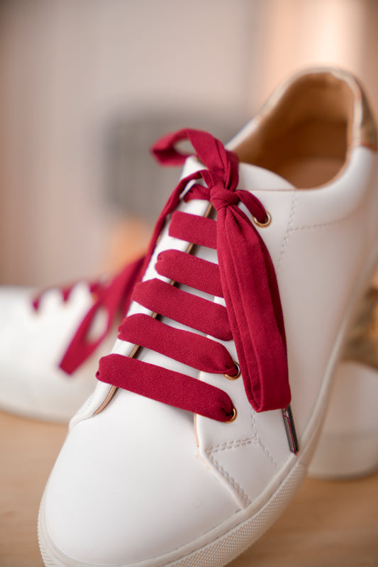 Lacets bordeaux - Lacets originaux chaussures | Mon Lacet Français