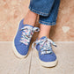 Lacets fleuris bleu et rose - Lacets originaux chaussures | Mon Lacet Français