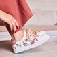 Lacets fleuris automnal - Lacets originaux chaussures | Mon Lacet Français