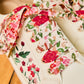Lacets fleuris rose et vert - Lacets originaux chaussures | Mon Lacet Français