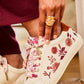 Lacets fleuris rose et marron - Lacets originaux chaussures | Mon Lacet Français
