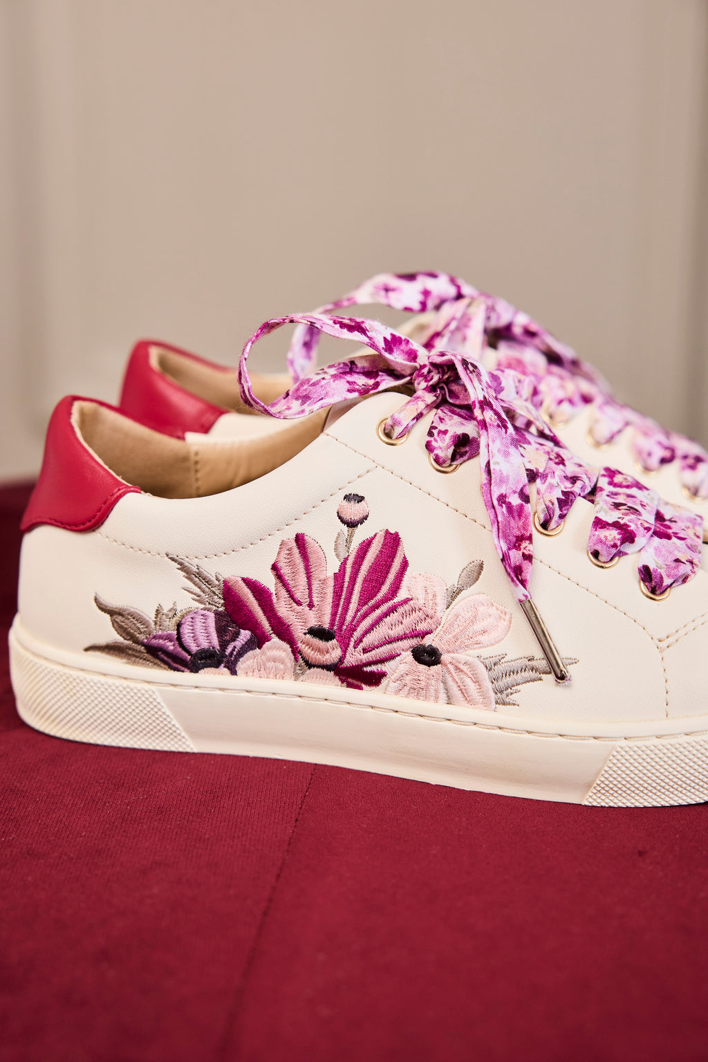 Lacets fleuris violets - Lacets originaux chaussures | Mon Lacet Français