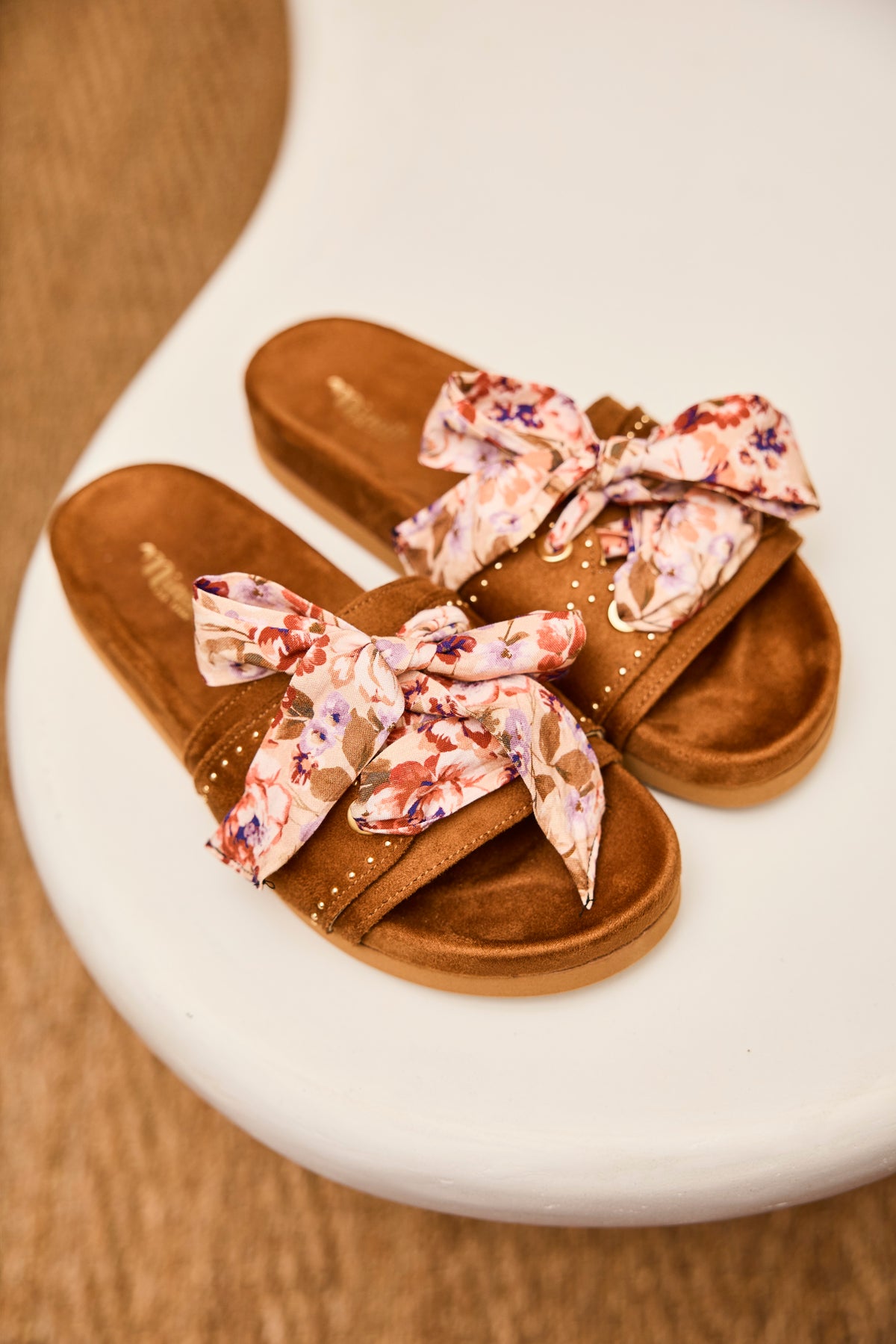 Rubans beige et rouge pour sandales Dune - Chaussures Femmes | Mon Lacet Français