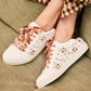 Lacets fleuris beiges - Lacets originaux chaussures | Mon Lacet Français
