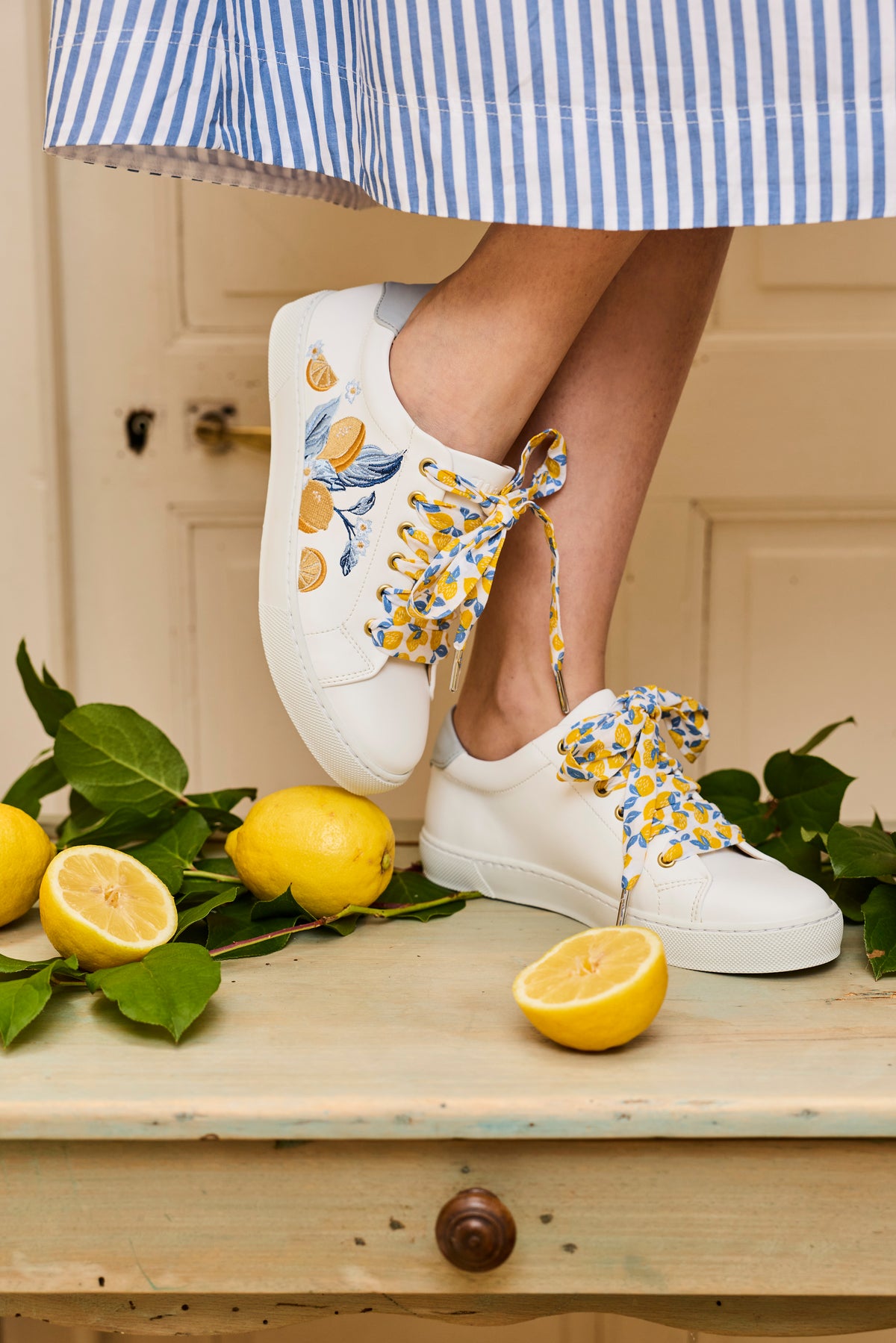 Lacets citrons - Lacets originaux chaussures | Mon Lacet Français