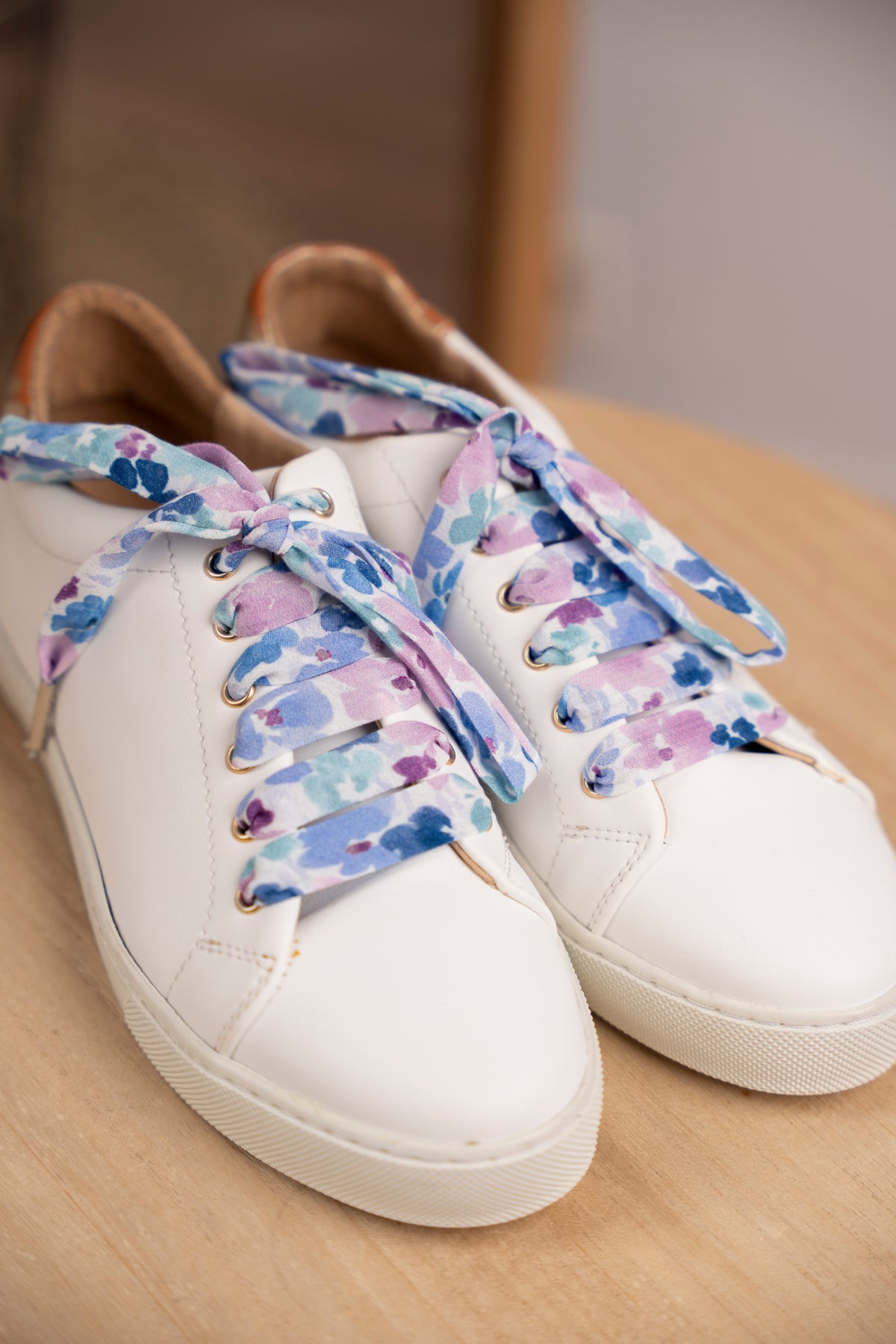   Lacets fleuris pastel - Lacets originaux chaussures | Mon Lacet Français