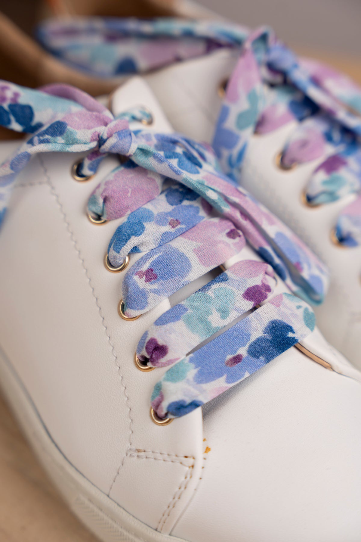 Lacets fleuris pastel - Lacets originaux chaussures | Mon Lacet Français