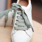 Lacets vert sauge - Lacets originaux chaussures | Mon Lacet Français