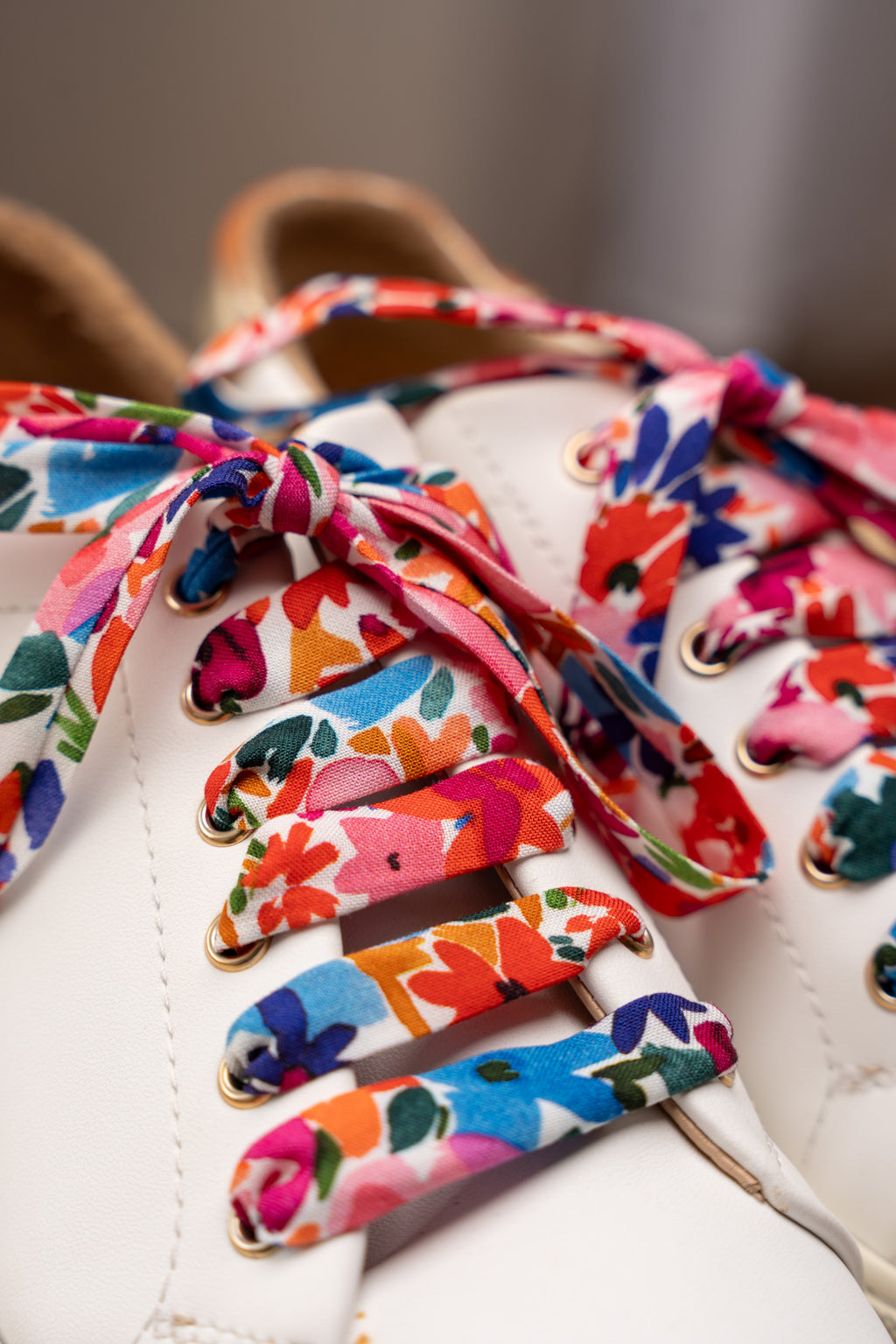 Lacets fleuris colorés - Lacets originaux chaussures | Mon Lacet Français