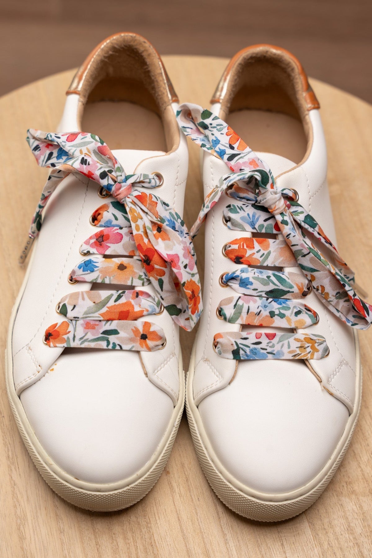 Lacets fleuris multicolores - Lacets originaux chaussures | Mon Lacet Français