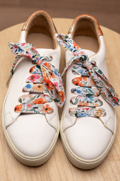 Lacets fleuris multicolores - Lacets originaux chaussures | Mon Lacet Français