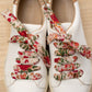 Lacets fleuris rose et vert - Lacets originaux chaussures | Mon Lacet Français