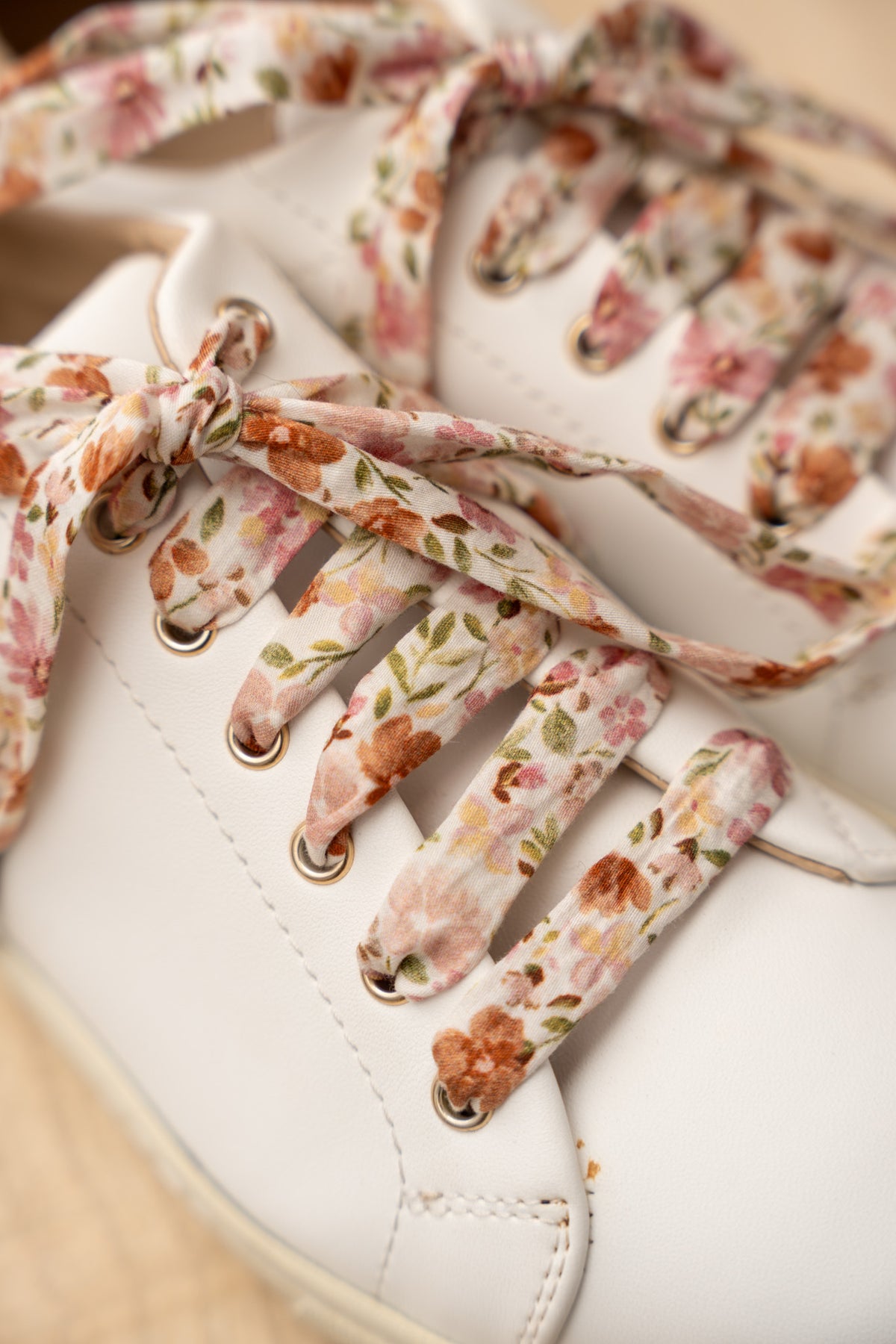 Lacets fleuris automnal - Lacets originaux chaussures | Mon Lacet Français