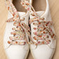 Lacets fleuris automnal - Lacets originaux chaussures | Mon Lacet Français