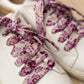 Lacets fleuris violets - Lacets originaux chaussures | Mon Lacet Français