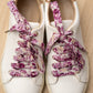 Lacets fleuris violets - Lacets originaux chaussures | Mon Lacet Français
