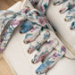 Lacets fleuris bleu et rose - Lacets originaux chaussures | Mon Lacet Français