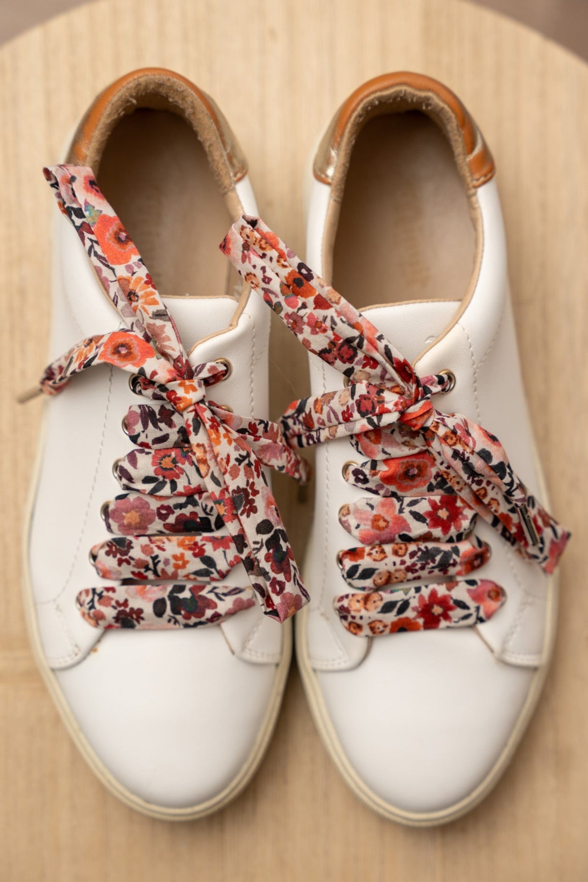 Lacets fleuris roses - Lacets originaux chaussures | Mon Lacet Français