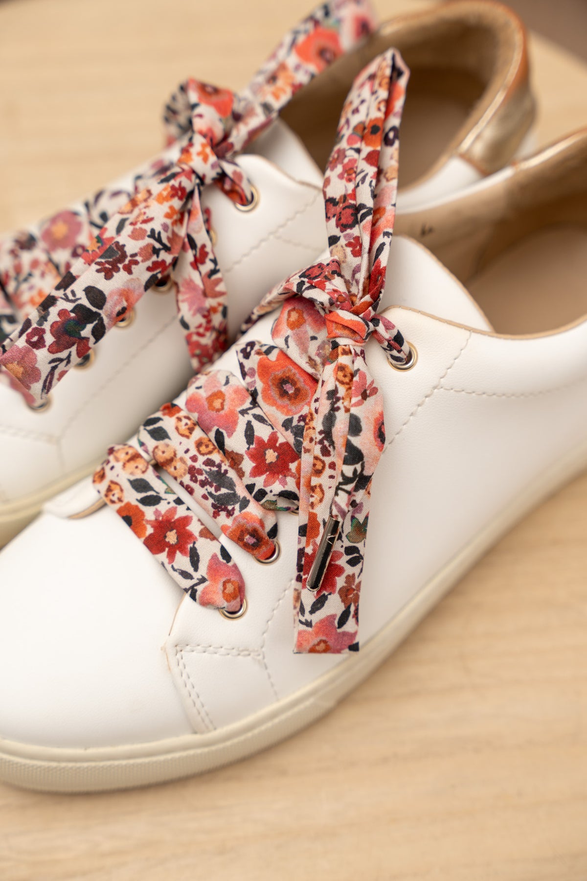 Lacets fleuris roses - Lacets originaux chaussures | Mon Lacet Français