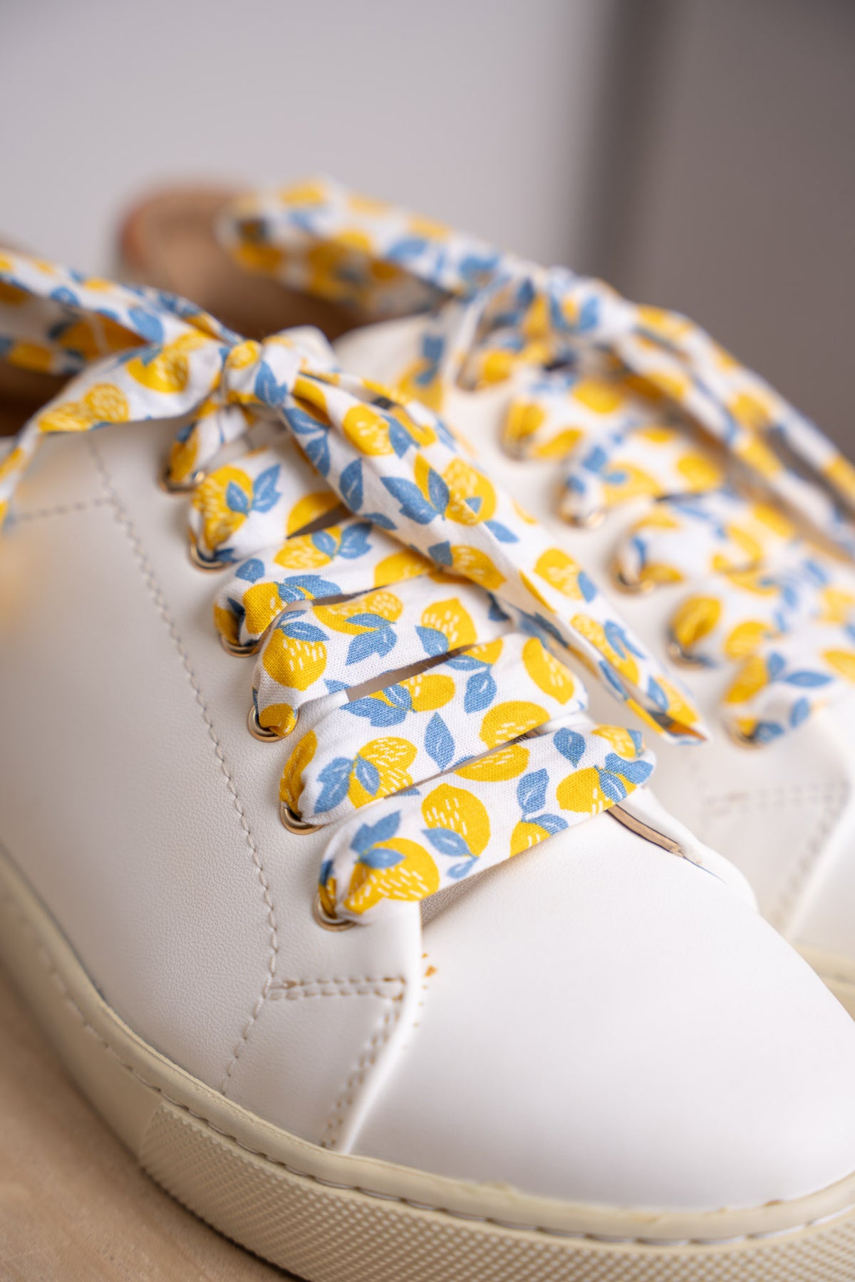 Lacets citrons - Lacets originaux chaussures | Mon Lacet Français
