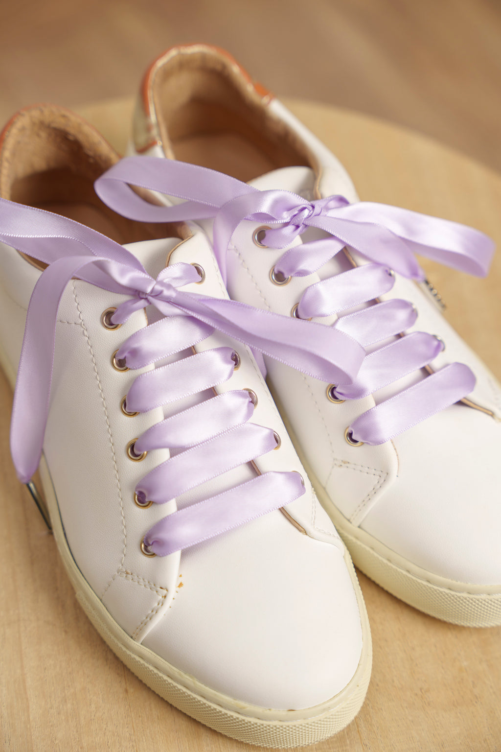 Lacets satin lilas - Lacets originaux chaussures | Mon Lacet Français