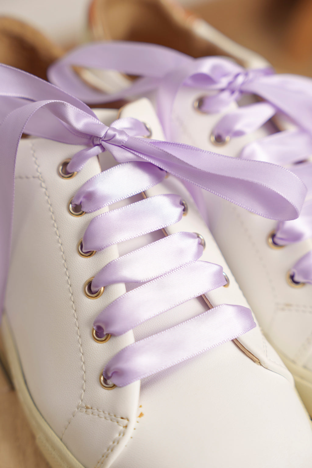 Lacets satin lilas - Lacets originaux chaussures | Mon Lacet Français