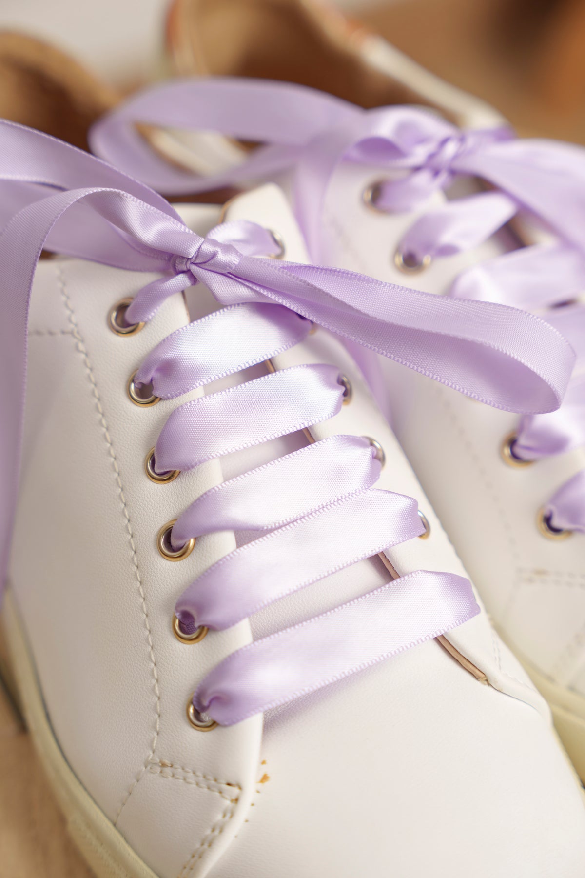 Lacets satin lilas - Lacets originaux chaussures | Mon Lacet Français