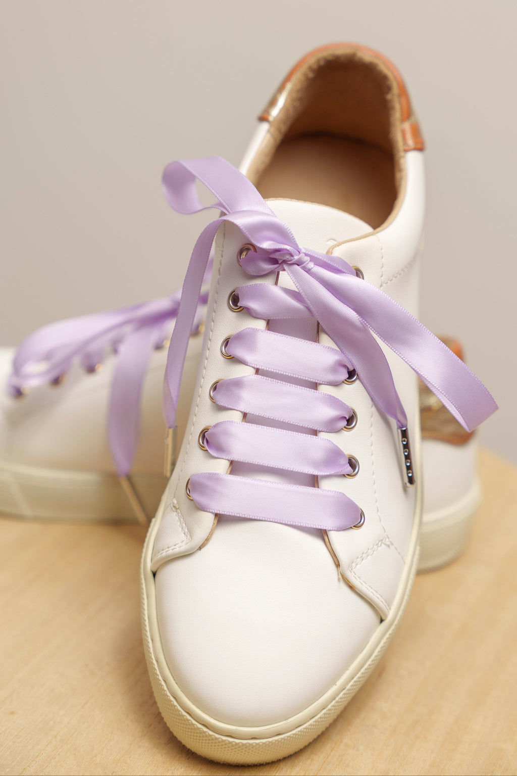 Lacets satin lilas - Lacets originaux chaussures | Mon Lacet Français