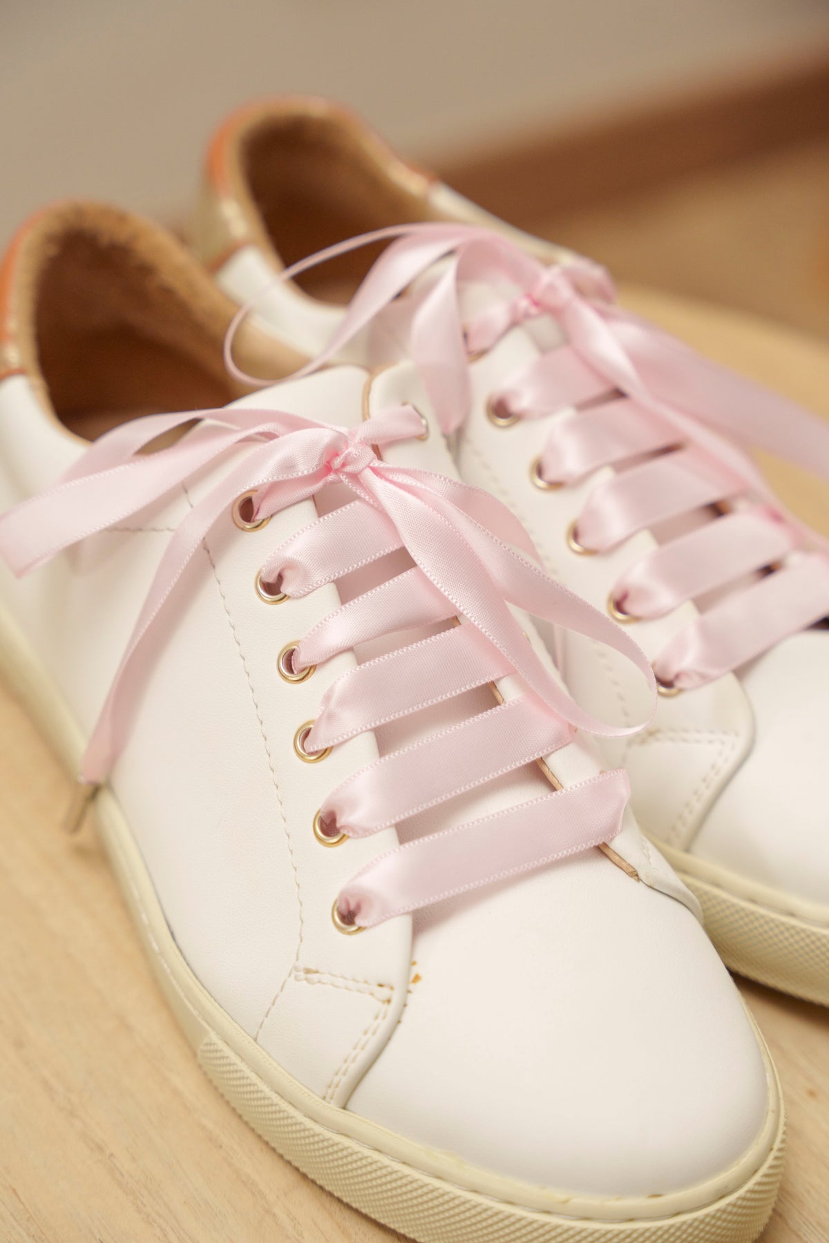 Lacets satin rose - Lacets originaux chaussures | Mon Lacet Français