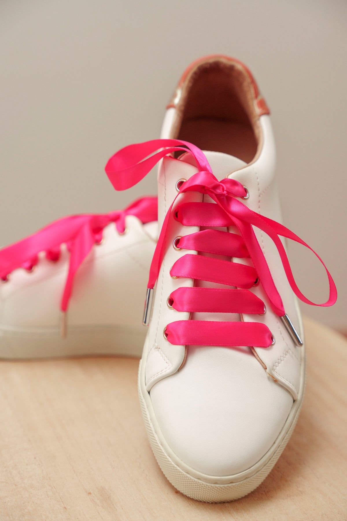 Lacets satin rose fuchsia - Lacets originaux chaussures | Mon Lacet Français