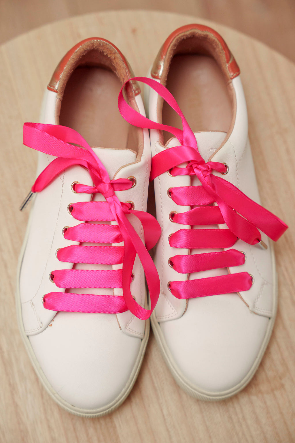 Lacets satin rose fuchsia - Lacets originaux chaussures | Mon Lacet Français