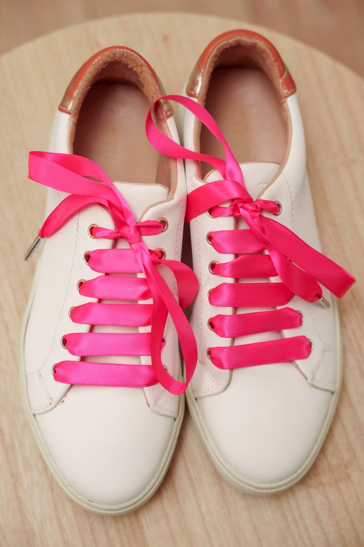 Lacets satin rose fuchsia - Lacets originaux chaussures | Mon Lacet Français