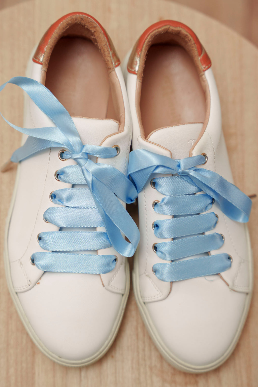 Lacets satin bleu - Lacets originaux chaussures | Mon Lacet Français