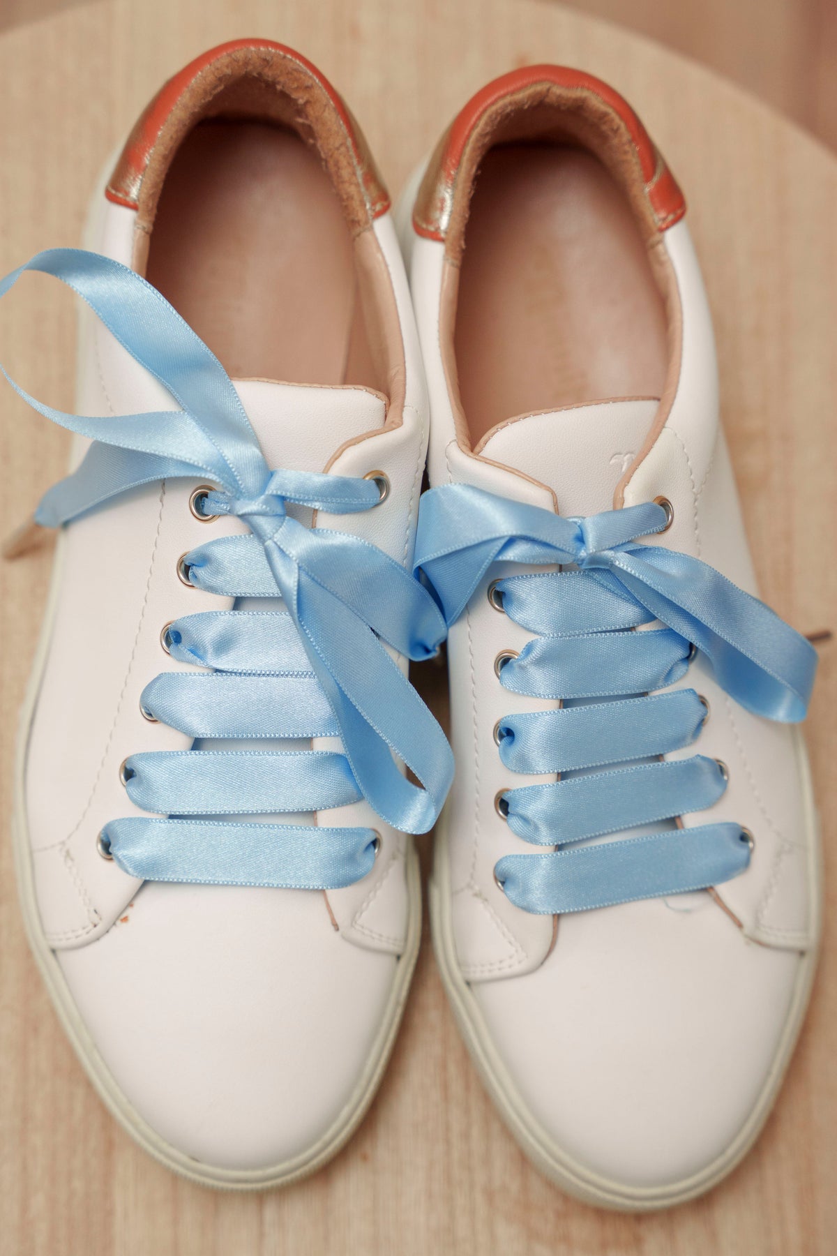 Lacets satin bleu - Lacets originaux chaussures | Mon Lacet Français