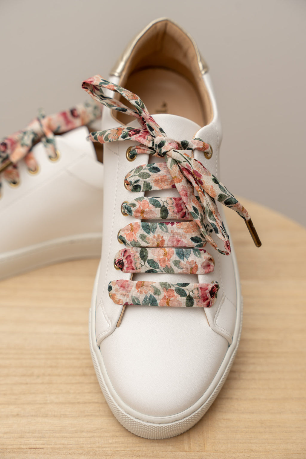 Lacets fleuris rose thé - Lacets originaux chaussures | Mon Lacet 