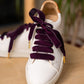 Lacets velours prune - Lacets originaux chaussures | Mon Lacet Français