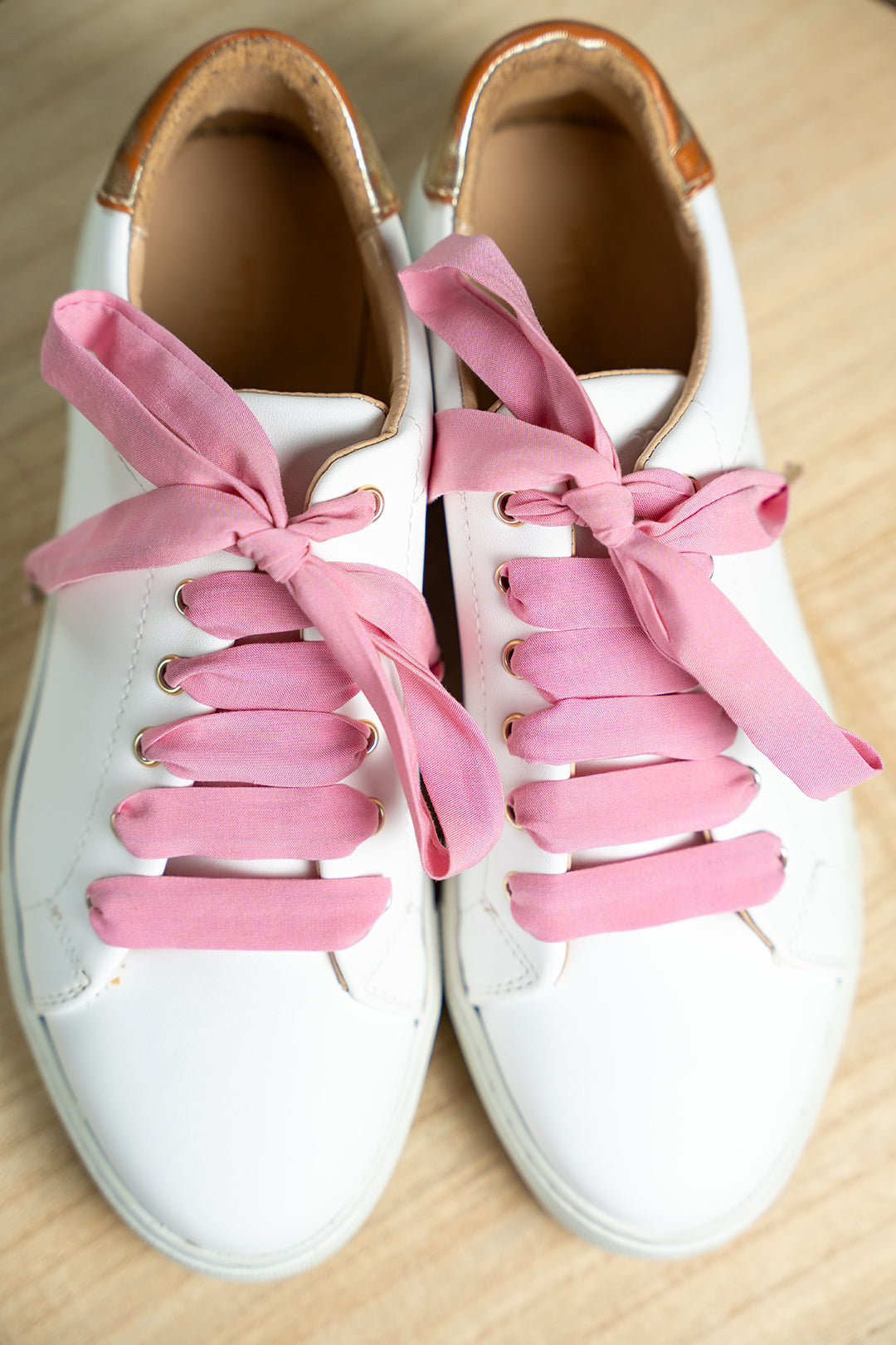 Lacets unis rose pâle - Lacets originaux chaussures | Mon Lacet Français