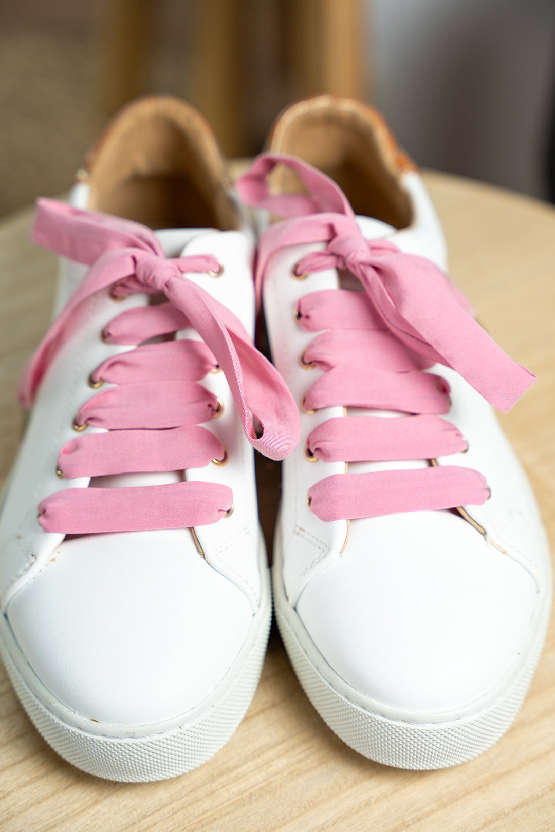 Lacets unis rose pâle - Lacets originaux chaussures | Mon Lacet Français