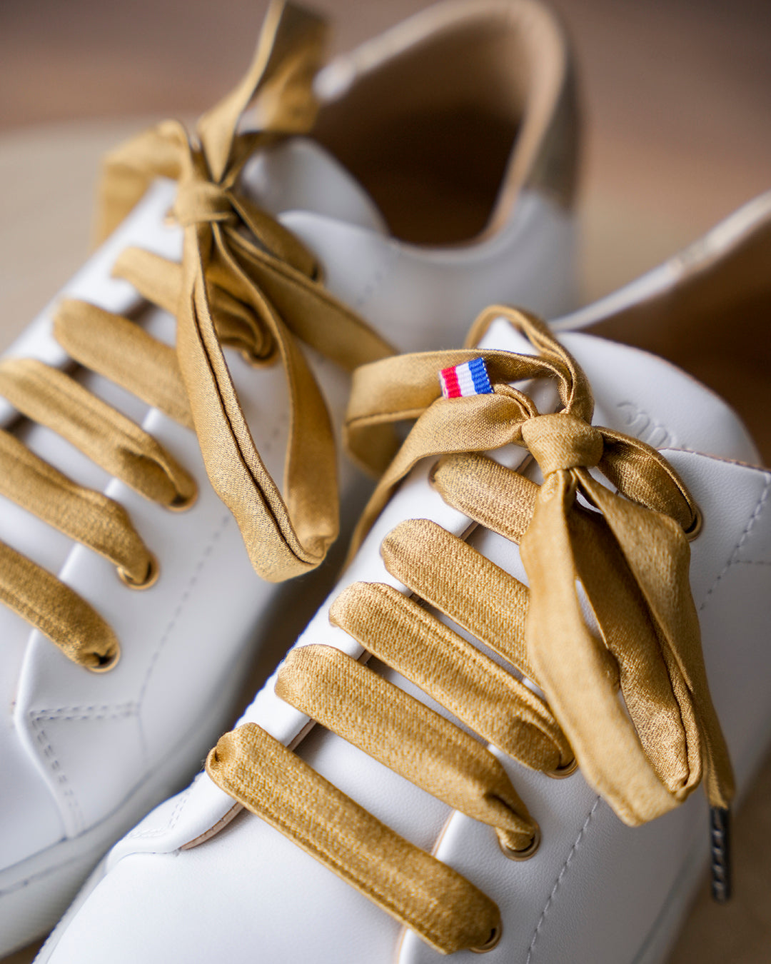 Lacets dorés - Lacets originaux chaussures | Mon Lacet Français