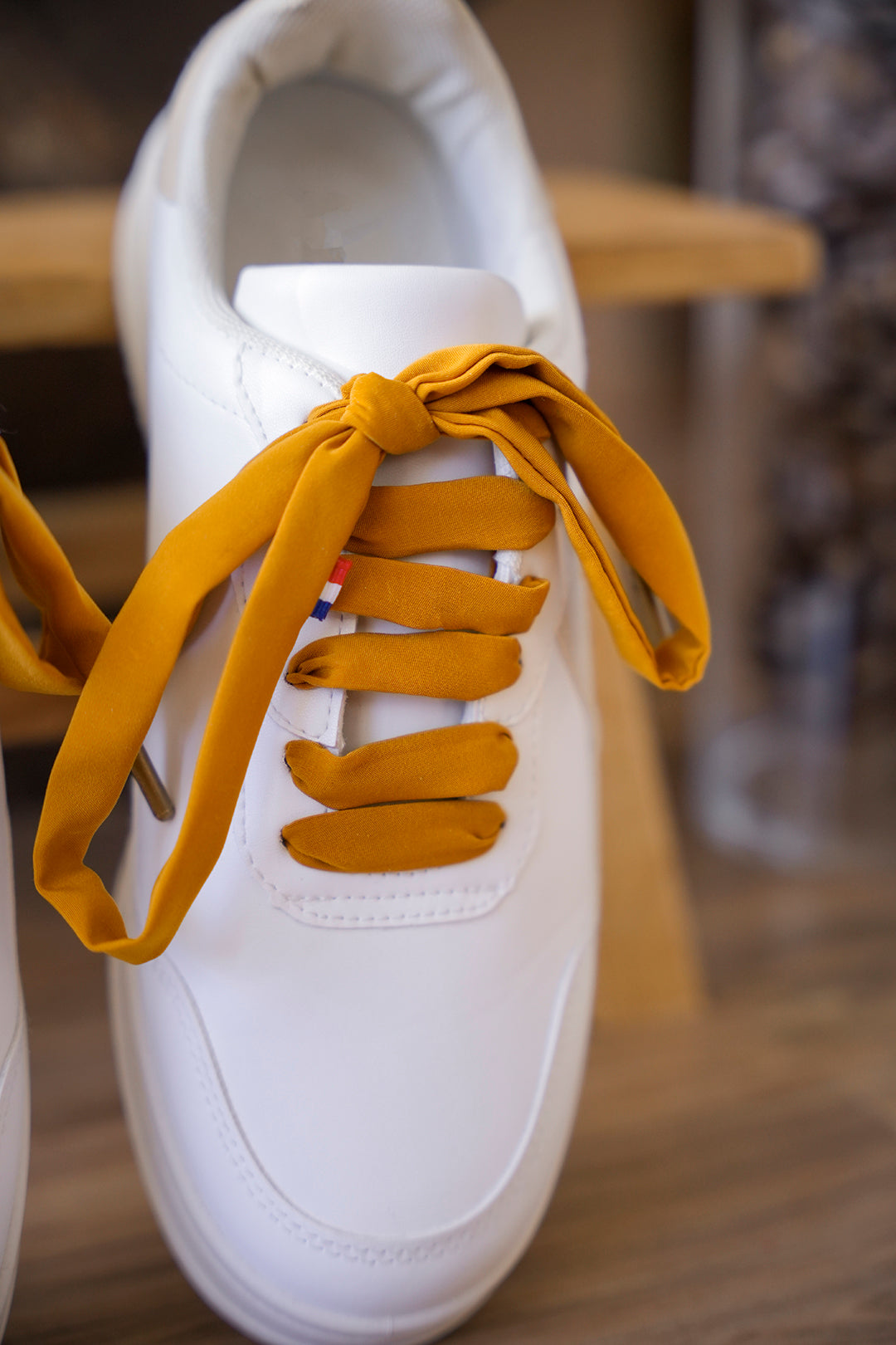 Lacets jaune moutarde - Lacets originaux chaussures | Mon Lacet Français